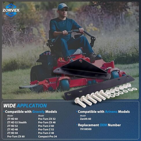 مجموعة وصلة المقطورة 79108500 مناسبة لنماذج Gravely ZT HD وCompact-PRO وPRO-Turn Z وPRO-Turn ZX وAriens Zenith، هيكل فولاذي عالي التحمل، ملحق سحب متين للحديقة in Kuwait