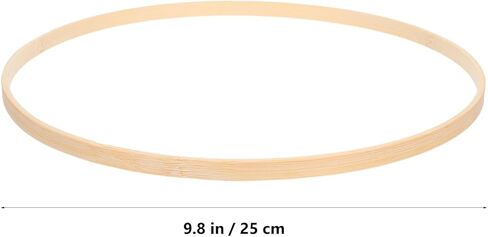 AUTSUPPL 10pcs 25cm Floral Hoops for Crafting DIY Wreath Making Dreamcatcher Supplies Small Hanging Rings for Handmade Decorations in Kuwait