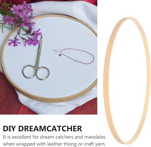 AUTSUPPL 10pcs 25cm Floral Hoops for Crafting DIY Wreath Making Dreamcatcher Supplies Small Hanging Rings for Handmade Decorations in Kuwait
