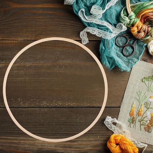 AUTSUPPL 10pcs 25cm Floral Hoops for Crafting DIY Wreath Making Dreamcatcher Supplies Small Hanging Rings for Handmade Decorations in Kuwait
