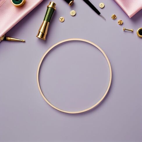 AUTSUPPL 10pcs 25cm Floral Hoops for Crafting DIY Wreath Making Dreamcatcher Supplies Small Hanging Rings for Handmade Decorations in Kuwait