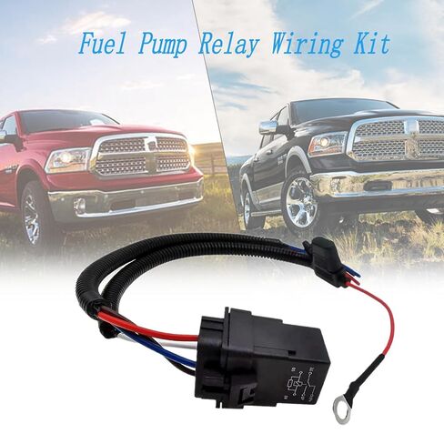 CBWPR091AA / 68269523AD Fuel Pump Relay Wiring Kit - Compatible with Chrysler Town Country Dodge Durango Grand Caravan Grand Cherokee Ram 1500 2011-2013 Models in Kuwait