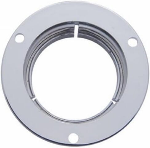 United Pacific 10501 - Clearance Light Bezel - 2" Chrome Plastic Mounting Bezel - For Lights Without Rubber Grommets in Kuwait