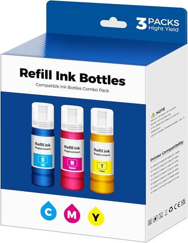 Compatible for EPT502 Ink Refill Bottles ET-2850 ET-3850 ET-4850 ET-3760 Ink Refill Compatible for Eco tank ET-4760 ET-2760 ET 3850 ET 2850 ET 4850 ET-15000 ET 3760 ET-3830 ET-4850 ET-4950 ET-3950 Ink in Kuwait