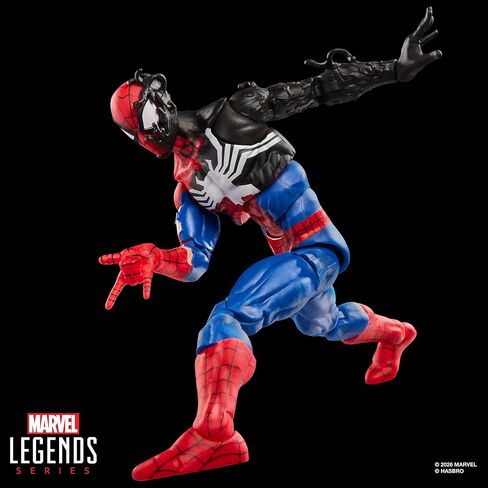 سلسلة Marvel Legends Secret Wars Spider-Man (زي كائن فضائي)، شخصية ريترو كوميكس القابلة للتجميع مقاس 6 بوصات مع درع عدسي in Kuwait