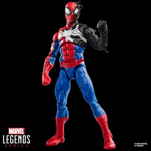 سلسلة Marvel Legends Secret Wars Spider-Man (زي كائن فضائي)، شخصية ريترو كوميكس القابلة للتجميع مقاس 6 بوصات مع درع عدسي in Kuwait