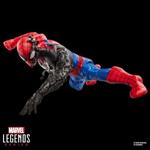 سلسلة Marvel Legends Secret Wars Spider-Man (زي كائن فضائي)، شخصية ريترو كوميكس القابلة للتجميع مقاس 6 بوصات مع درع عدسي in Kuwait