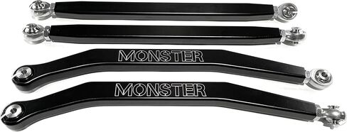 قضبان نصف قطر عالية التخليص من Monster Performance لـ Polaris RZR PRO XP XP4 2020-2023 مصنوعة بدقة 6061-T6 من سبائك الألومنيوم شديدة التحمل لتحسين الثبات مجموعة من 4 قطع سوداء مؤكسدة in Kuwait