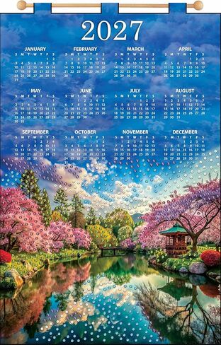 Design Works Crafts Cherry Blossoms 2027 Sequin Calendar Kit in Kuwait