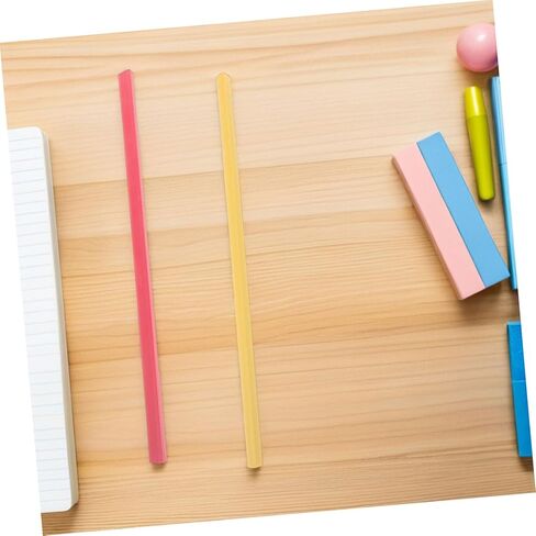 40pcs A4 Plastic Slide Grip Binding Bars, 1.2cm Solid Color File Binder Sliding Rods for Office and School Bookbinding Supplies, Multi-Color Clips for Report Covers and Document in Kuwait