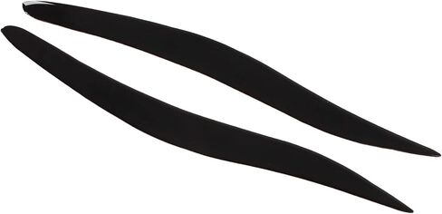 ZJchao Headlight Eyebrow, Automotive Headlight Eyebrows 2pcs Glossy Black Trim Soft Plastic Front Eyelid Trim for 2006‑2012 in Kuwait
