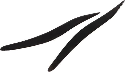 ZJchao Headlight Eyebrow, Automotive Headlight Eyebrows 2pcs Glossy Black Trim Soft Plastic Front Eyelid Trim for 2006‑2012 in Kuwait