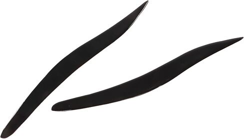 ZJchao Headlight Eyebrow, Automotive Headlight Eyebrows 2pcs Glossy Black Trim Soft Plastic Front Eyelid Trim for 2006‑2012 in Kuwait