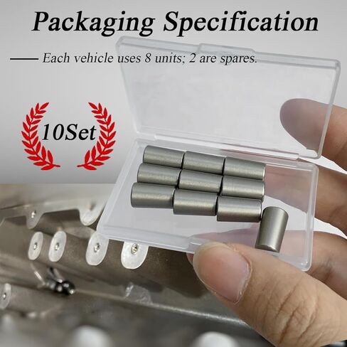 10Pack Stainless Steel Engine Plugs Compatible with Non-AFM GM Engines 2008-2023 LSX & LT Models 4.8, 5.3, 6.0, 6.2L Series, Non-DOD/AFM Oil Valley Plugs Fit for ls Swap Parts in Kuwait