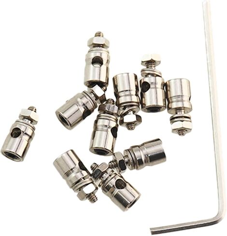 10PCS 2.1mm Pushrod Connector with Linkage Stopper Quick Adjust Mechanism for Model Aircraft Suitable for 1.8 1.9 2.0mm Diameter Steel Wire for Remote Controlled Aircraft DIY Components in Kuwait