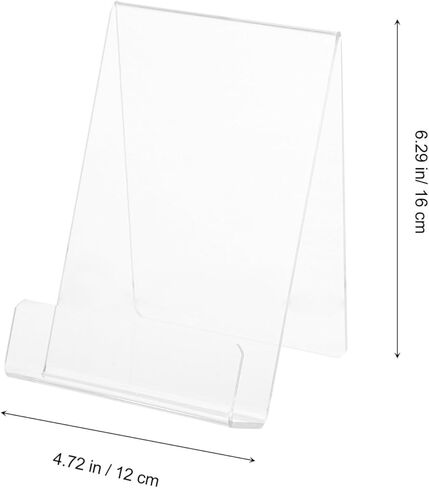 Luxshiny Acrylic Book Rack and Book Stand 3mm Thick for Office and School Magazine Display Shelf and Home in Kuwait