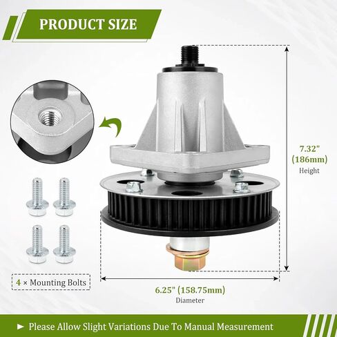 918-04439C Spindle Compatible with T Roy-Bilt TBWC33 TBWC33XP, C ub-Cad et CC760, CC760ES, CC800, M TD CC760, CC760ES, D ewalt, C olumbia, C Raftsman, Replaces 918-04439B, 918-04439, 618-04439 in Kuwait