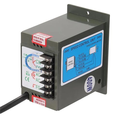 جهاز تحكم في سرعة المحرك 400 وات AC220V ABS جهاز تحكم منظم محدد مع مؤشر ضوئي وقابل للتعديل العكسي in Kuwait