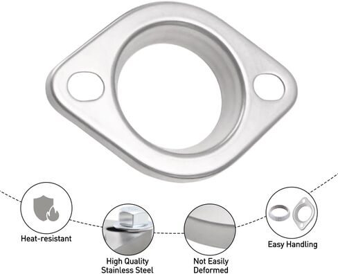 Exhaust Flange Connection Kit 2.5 inch/63mm Exhaust Manifold Gasket Exhaust Donut Gasket Exhaust Flanges Stainless Steel Automotive Replacement Exhaust Pipe in Saudi Arabia