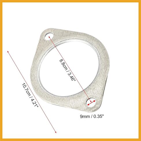 2 قطعة سيارة العادم الأنابيب طوقا الحافة ختم ل BMW E60 E71 E82 E88 E90 2010-2013 18307553603 استبدال in Kuwait