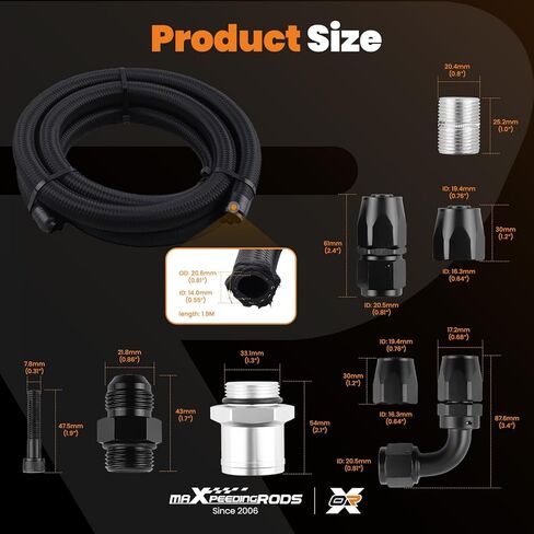 مجموعة نقل فلتر الزيت maxpeedingrods 10AN لمحركات Ford Modular 4.6L 5.4L V8، Mustang GT 1996-2010، Expedition 1997-2014، F150 F250 1995-2010، لمرشحات الزيت المكافئة HP4 HP8 in Kuwait