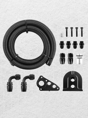 مجموعة نقل فلتر الزيت maxpeedingrods 10AN لمحركات Ford Modular 4.6L 5.4L V8، Mustang GT 1996-2010، Expedition 1997-2014، F150 F250 1995-2010، لمرشحات الزيت المكافئة HP4 HP8 in Kuwait