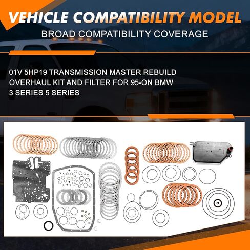 مجموعة واحدة 5HP19 5 سرعات ناقل الحركة الرئيسي مع فلتر OE 01V 5HP19 لسيارات BMW 323i 323Ci 325i 325Ci 330i 330Ci 525i 1995-ON 3 Series/5 Series أجزاء ما بعد البيع للمحرك in Kuwait
