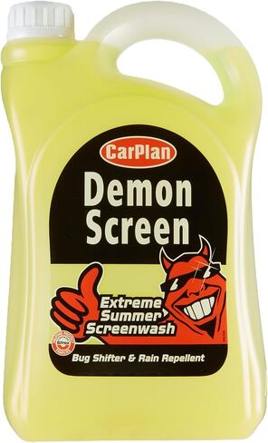 CarPlan Demon Screen Windshield Washer Fluid 84.5 oz - Summer Windshield Wash, Rain Repellent, Bug Remover, Bird Dropping & Tree Sap Cleaner in Kuwait