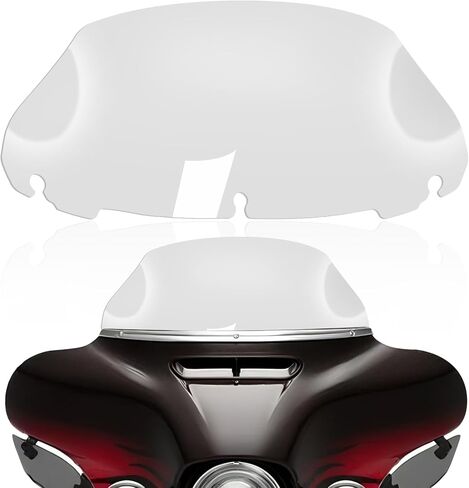 Smoke 9" Motorcycle Windshield Windscreen Compatible for 2014-2023 Harley Davidson Touring Street Glide/Electra Glide/Ultra Limited/Tri Glide FLHT FLHX FLHXS FLHTK in Saudi Arabia