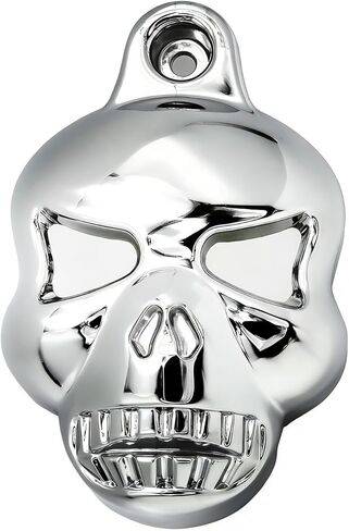 Chrome Skull Horn Cover Compatible with H-D Big Twins V-Rods Stock Cowbell 1992-2020 in Saudi Arabia