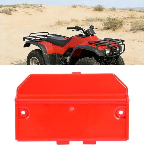 ALMULOO Red Plastic Battery Cover Compatible with 1988-2000 Honda Fourtrax 300 Models in Kuwait