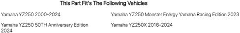 غطاء إشعال تاسك إمباكت باللون الأسود متوافق مع ياماها YZ250 2000-2025 in Kuwait