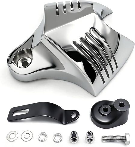 Chrome Horn Cover Compatible with Harley Big Twins V-Rods Stock Cowbell Horns 1992-2020 in Saudi Arabia