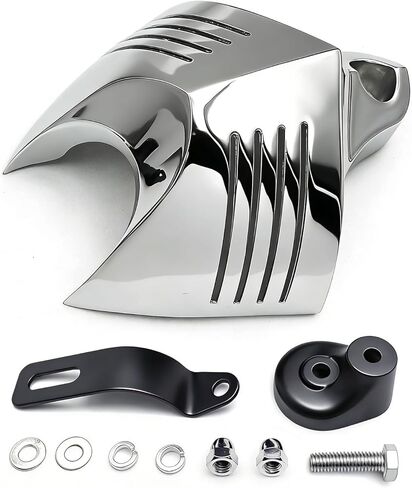 Chrome Horn Cover Compatible with Harley Big Twins V-Rods Stock Cowbell Horns 1992-2020 in Saudi Arabia