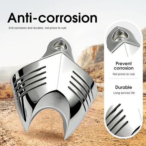 Chrome Horn Cover Compatible with Harley Big Twins V-Rods Stock Cowbell Horns 1992-2020 in Saudi Arabia