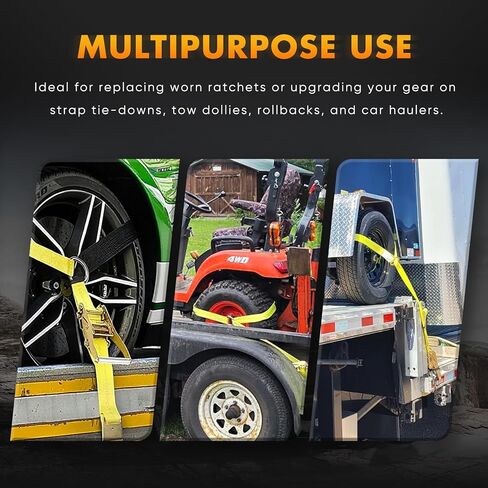 OCPTY 30 ft x 4 in Heavy Duty Tow Strap 20,000 lbs Towing Straps for Truck, ATV, Jeep, UTV, Tractor Emergency Towing Rope, Tree Saver, Winch Extension 1Pcs in Kuwait