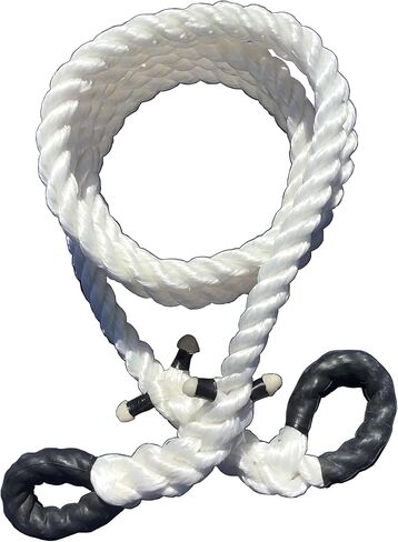 حبل السحب الغربي TR-30 (من شركة Tow Rope) | سمك 1 1/4 بوصة | قوة الشد 25000 رطل | طول القطع 20 قدم | قسط الانتعاش الحركي البولي بروبلين in Kuwait
