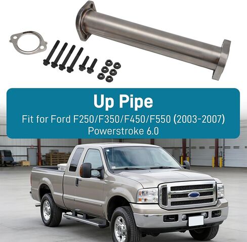 Up Pipe for Ford F250/F350/F450/F550（2003-2007）Powerstroke 6.0-304 Stainless Steel in Kuwait