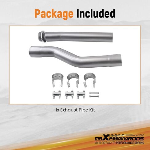 مجموعة أنابيب العادم maxpeedingrods 3.5 بوصة لسيارة Ford F250 Super Duty Powerstroke 6.0L V8 Turbo 2003-2007، لفورد F350 Super Duty Powerstroke 6.0L V8 Turbo2003-2007 in Kuwait