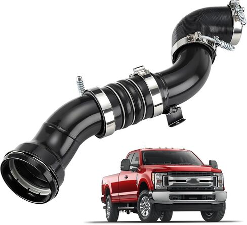 Cold Side Intercooler Pipe Kit Fit for Ford F250 F350 F450 F550 Super Duty 2011-2016 6.7L V8 Powerstroke Diesel, Silicone Charge Pipe Upgrade, Replaces 667-300 in Kuwait