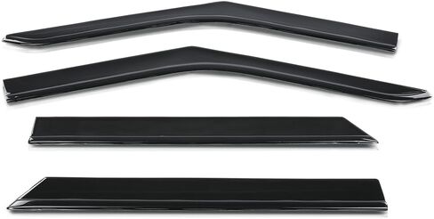 Outer-Channel Window Visors Rain Guards Side Wind Deflector Compatible with Ford Explorer 2020-2025 Somke in Kuwait