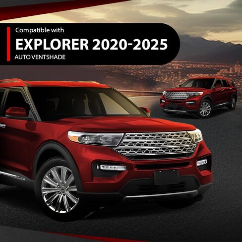 Outer-Channel Window Visors Rain Guards Side Wind Deflector Compatible with Ford Explorer 2020-2025 Somke in Kuwait