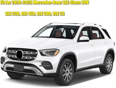 Side Window Visors Wind Deflectors Sun Rain Guards Compatible with 2020-2025 Mercedes-Benz GLE-Class SUV, GLE 350, GLE 450, GLE 580, GLE 53, Tape-On 4 pcs in Kuwait