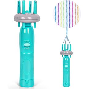 VIBERAY Cord Maker Fringe Twister Tool, Needlepoint Cording Handheld Tassel Maker Tool for Fast DIY Crafts & Home Decor, Craft Yarn Making Twister for Beginners and Knitting Enthusiast (Green) in Kuwait