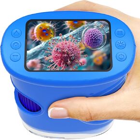 1000X Handheld Microscope for Kids: Pocket Digital Microscope with 1080P&2.0''IPS Screen&Photo/Video - Portable Edu Science Kits for Girls Boys - STEM Toys Birthday Gifts Ages 3-6 6-12(Blue) in Saudi Arabia
