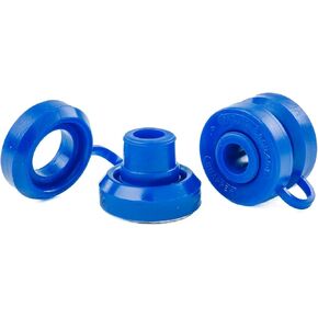 JEGS Exhaust Hanger Snap Grommets | Fits 5/8in. Hole | Made In USA | High-Temperature Red Silicone | One Pair Per Package | 3/8in. ID x 1-1/8in. OD x 7/8in. Thick in Kuwait