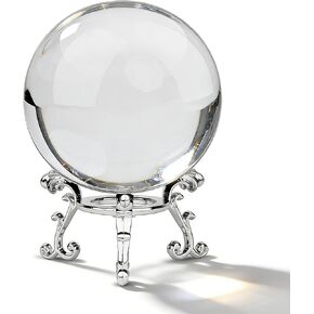 Photograph Crystal Ball with Stand and Pouch, K9 Crystal Suncatchers Ball with Microfiber Pouch, Decorative and Photography Accessory 80mm/3.15" Set, K9 Clear 43237-184290 in Kuwait
