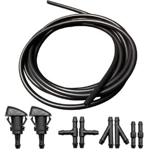 9 in 1 Universal windshield washer hose repair kit - 3M washer fluid hose, 2 Nozzles, 6 Hose Connectors, Suitable for Most Car Windshield Fluid Tubing in Saudi Arabia