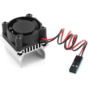 for Traxxas for TRX-4M 1/18 Alloy Machined Heatsink Cooling Fan Crawler Model Accessory Assemble Replace Modified Parts Rc Accessories Parts(Black) in Kuwait