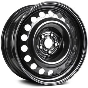 17x7 inch Custom Wheel - Black Standard Steel Rim ST Bolt- Pattern 5x105 mm Offset 42 mm in Kuwait